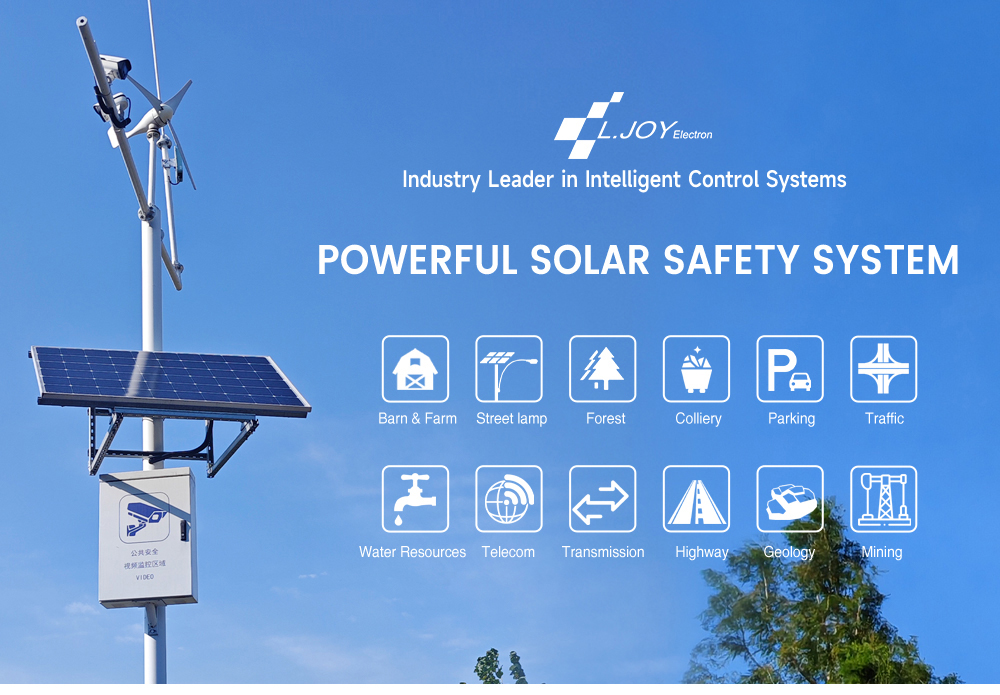 12V 80AH solar battery camera monitoring system outdoor river safety solar panels monitoring system